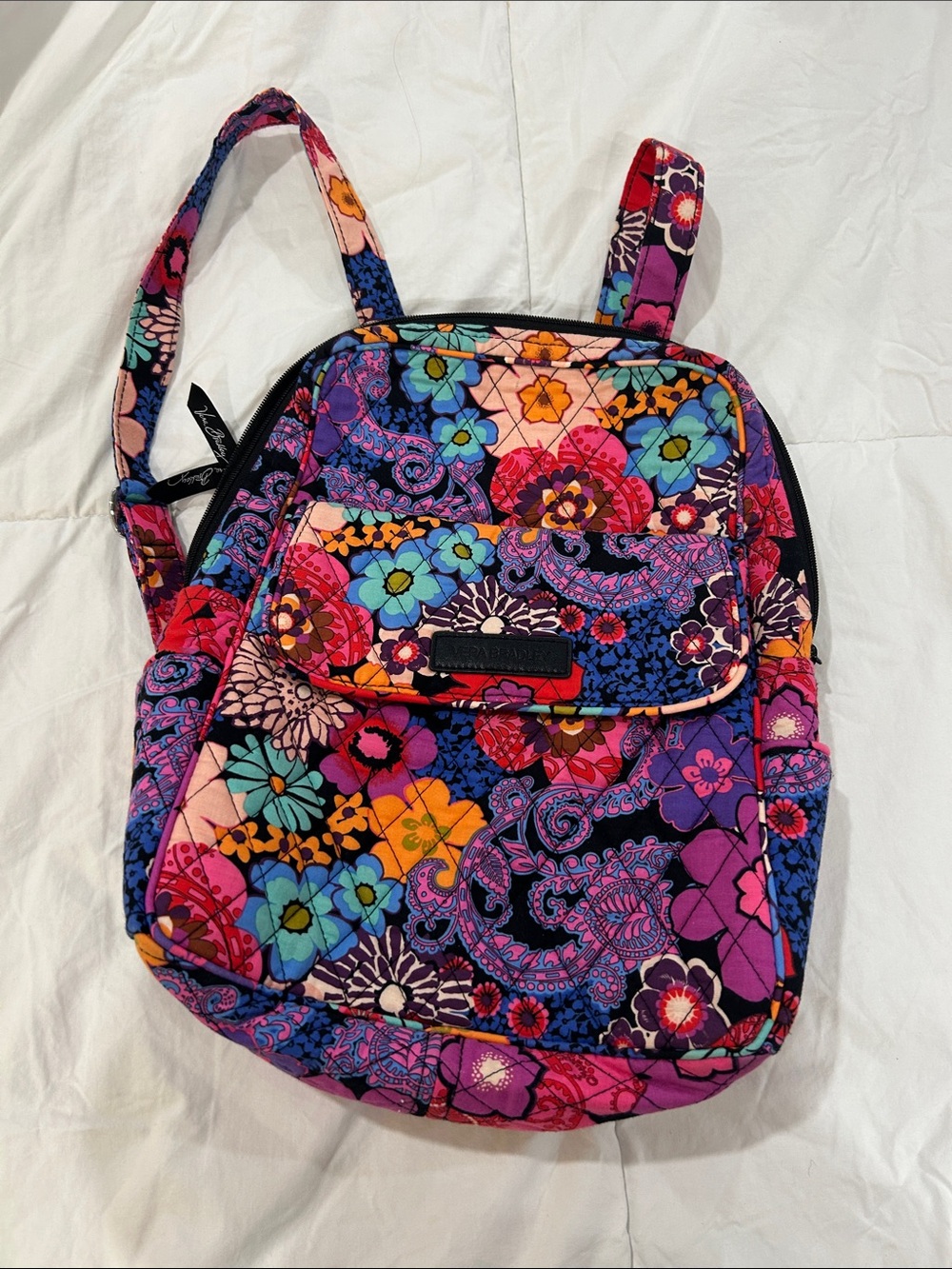 Vera Bradley Mini Backpack Bohemian Blooms Retired Floral Quilted Cotton
